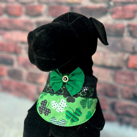 LUCKY DOG GIRL BIB- 4 PACK