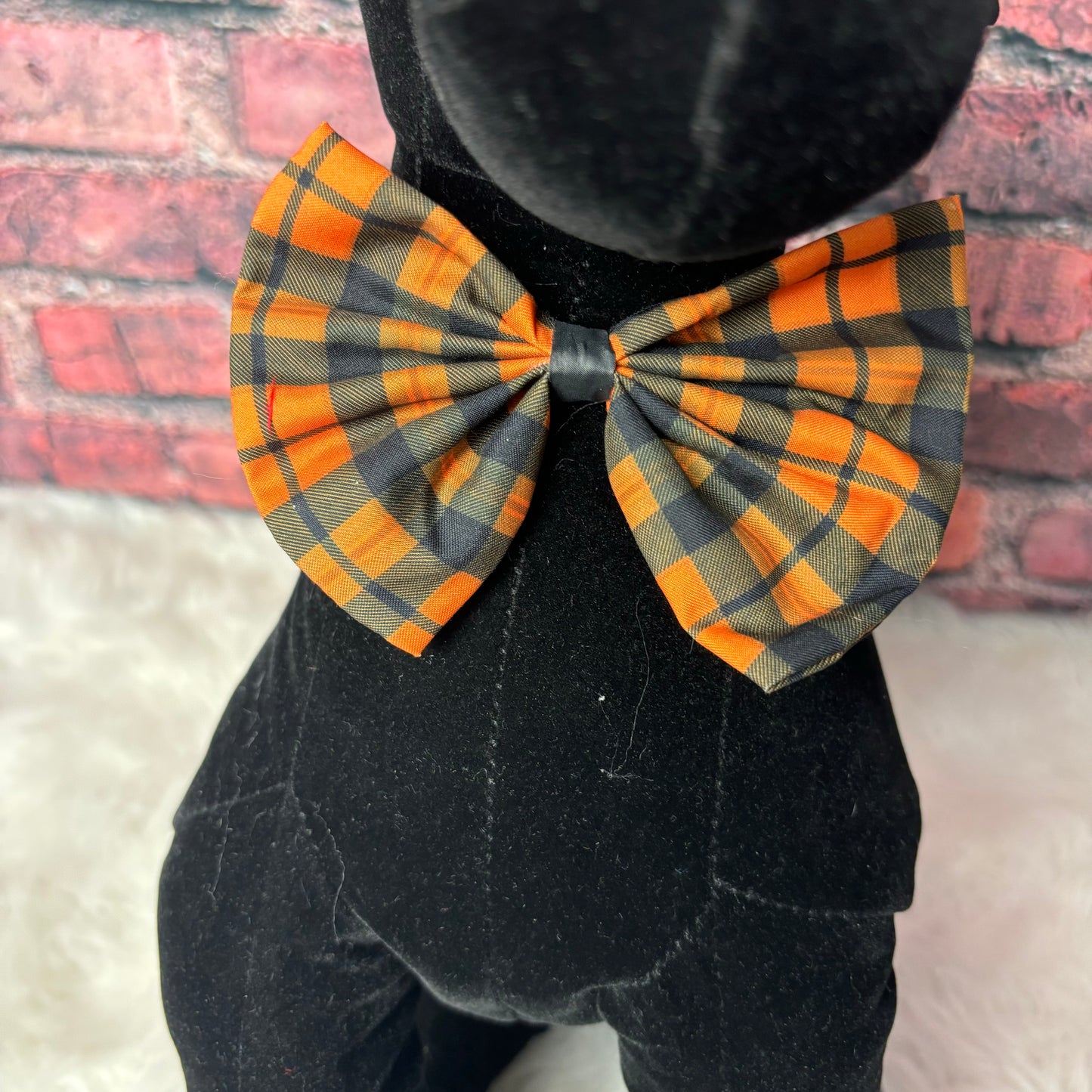 BLACK & ORANGE BOWTIE- 6 PACK