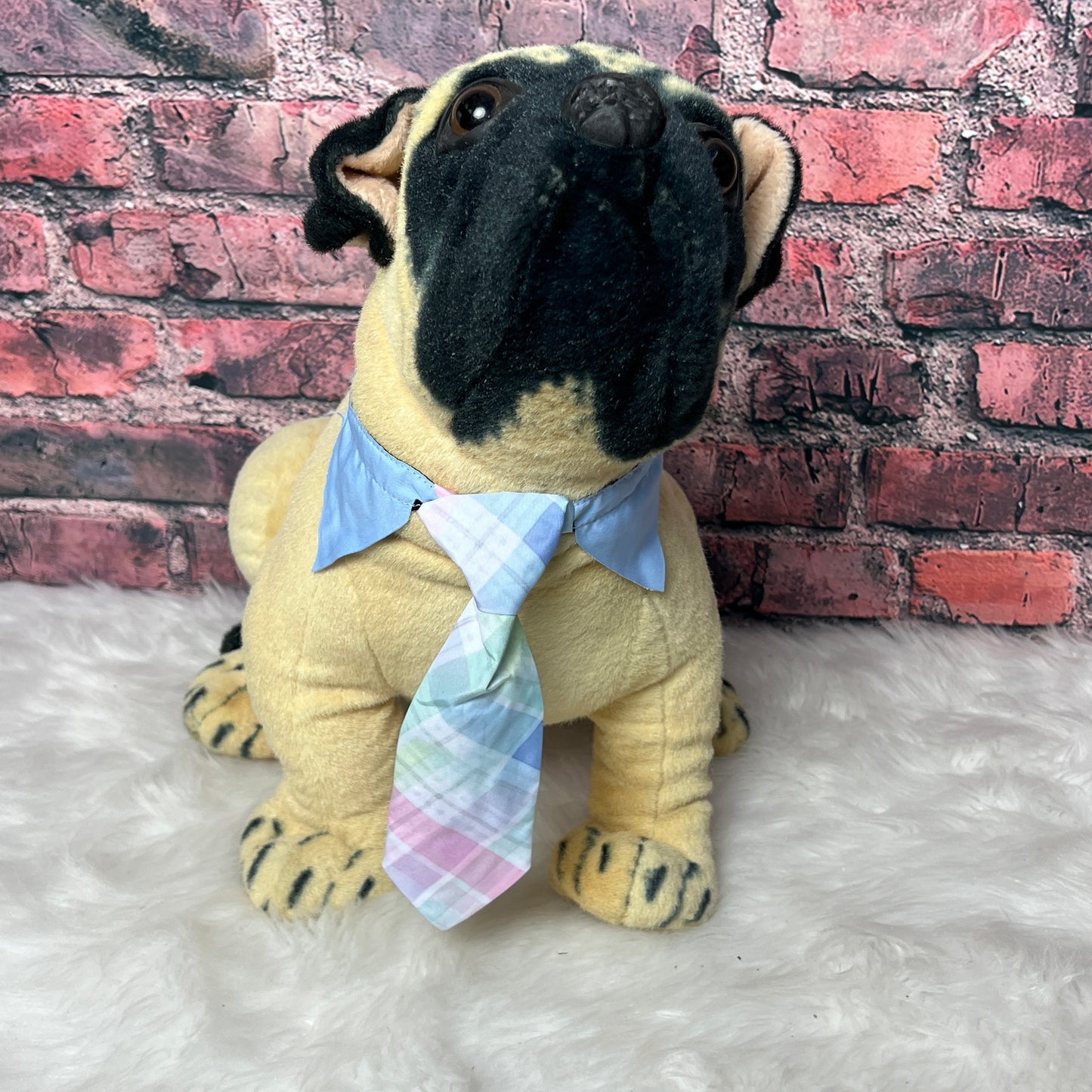 Easter Plaid Shirt Collar Tie - 4 Pack - M/L