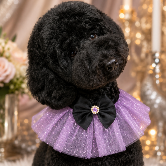 NEW PURPLE SPARKLE RUFFLE-4 PACK