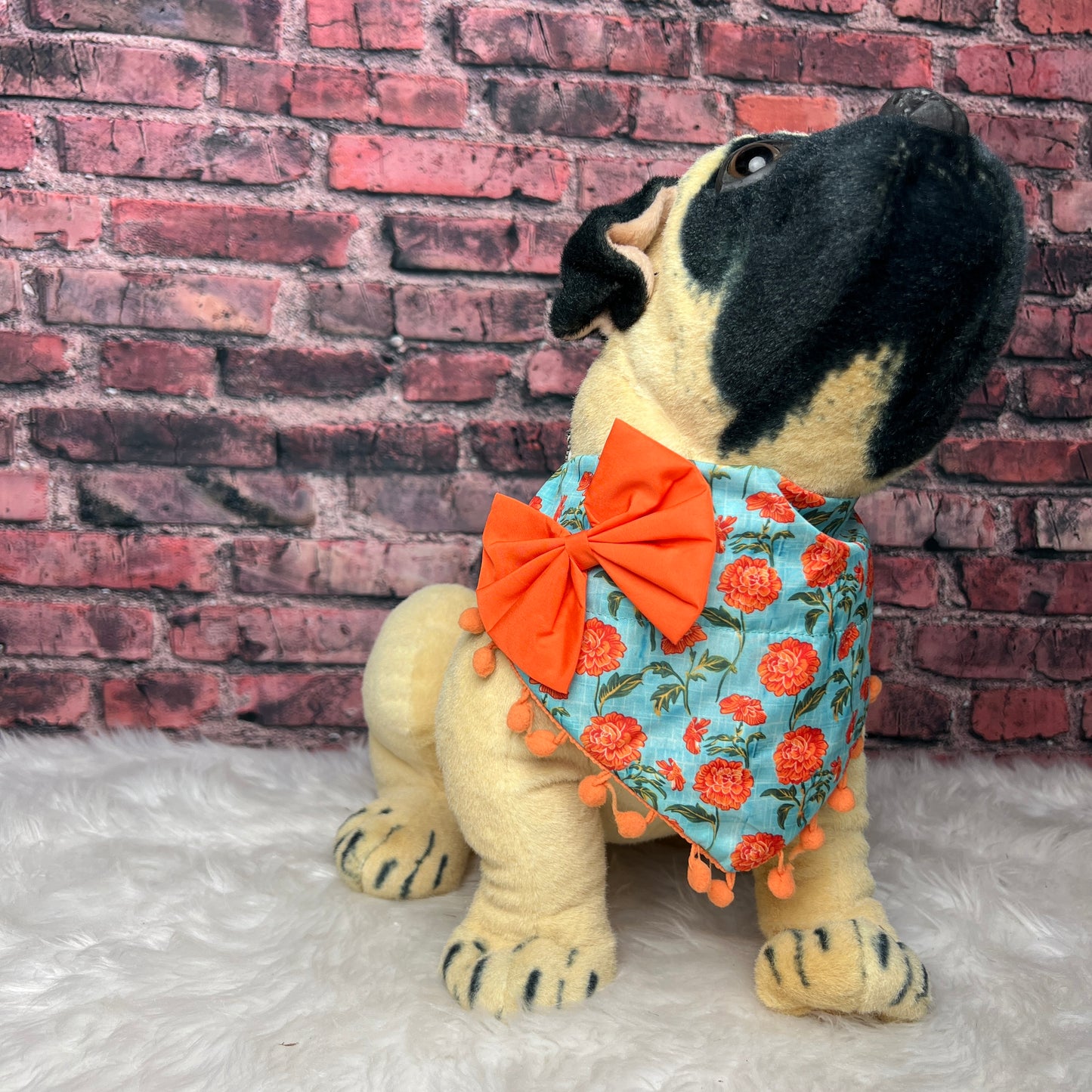 ORANGE CARNATIONS OTC BANDANA 4 PACK