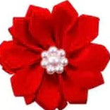 FLOWER TOPKNOT BOW 10 PACK