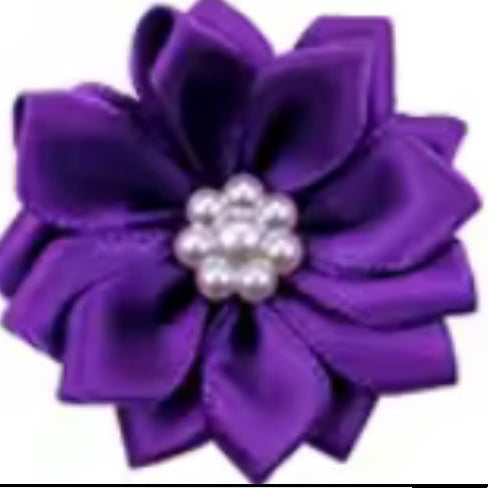 FLOWER TOPKNOT BOW 10 PACK