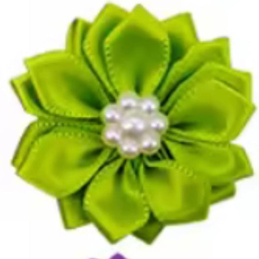 FLOWER TOPKNOT BOW 10 PACK