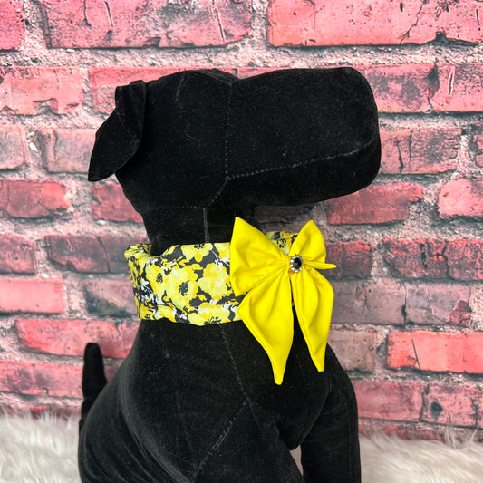 NEW YELLOW POPPY COLLAR COVER SMALL 4-PACK