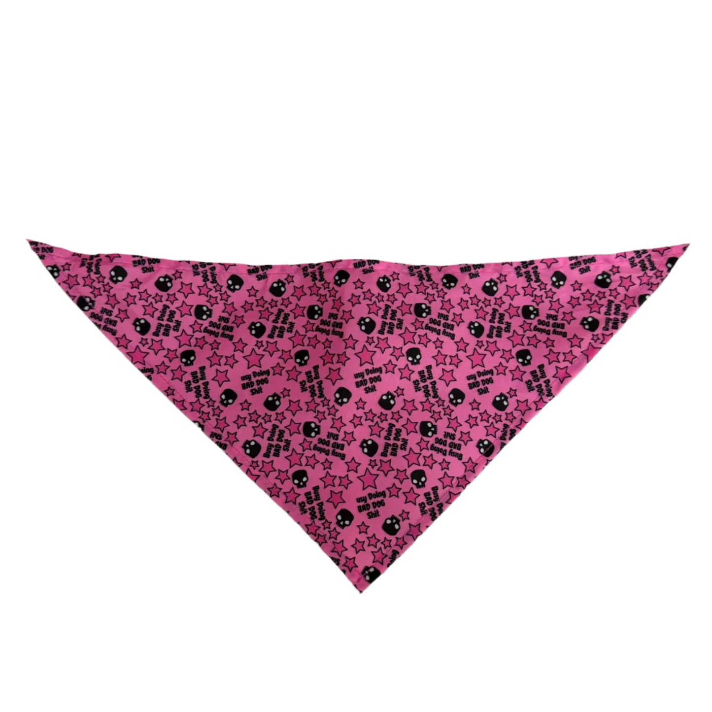 Busy doing Bad Shit Bandana Pink - M/L (26")  8 pack