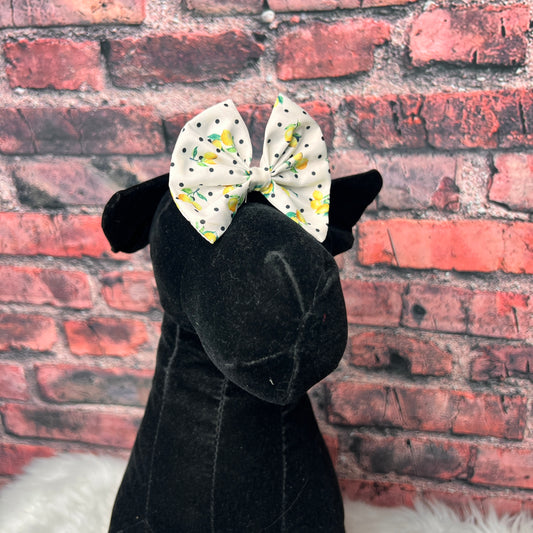 NEW Lemon 3-inch Bow - 6 pack