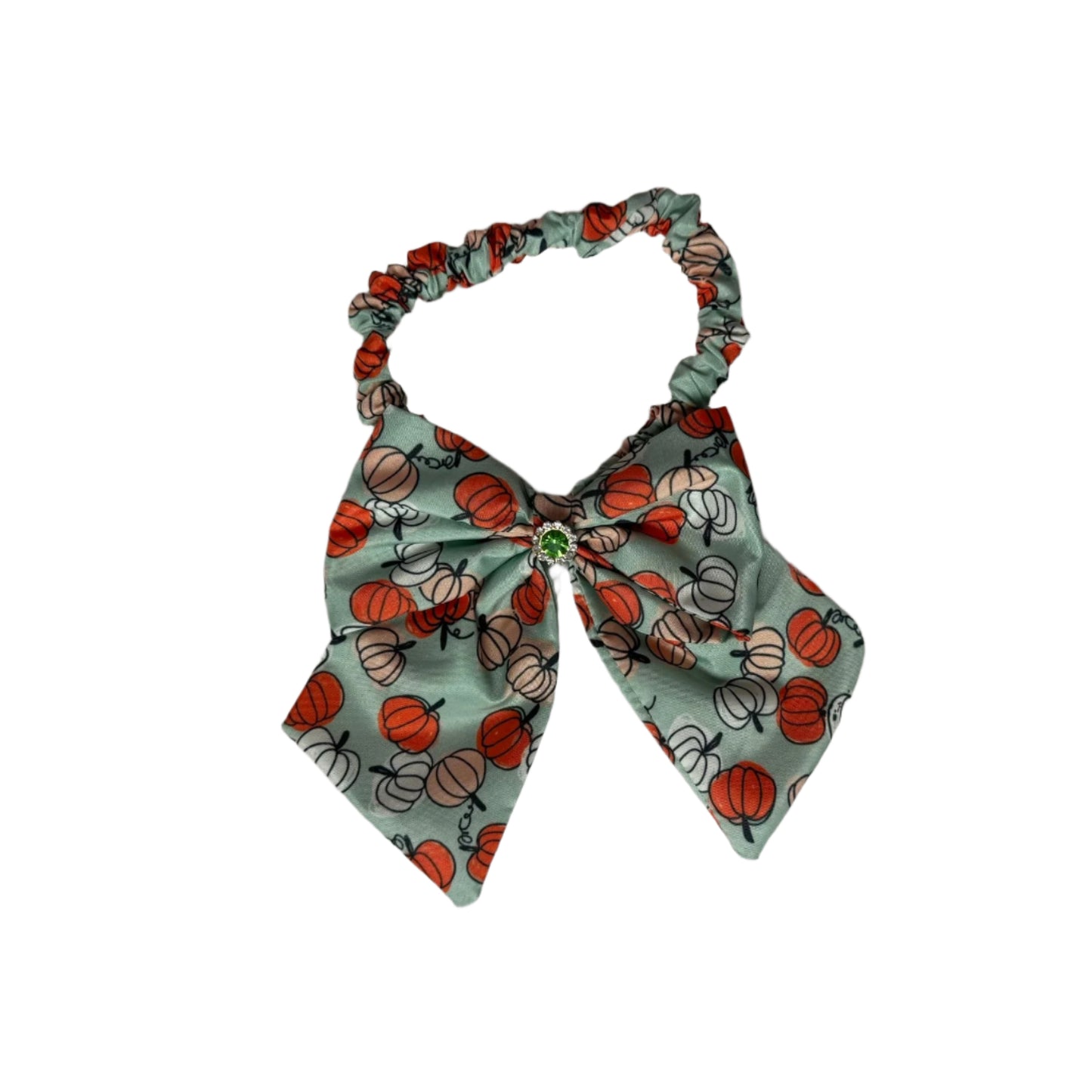 MINT PUMPKIN BOWTIE W/TAILS 4 PACK