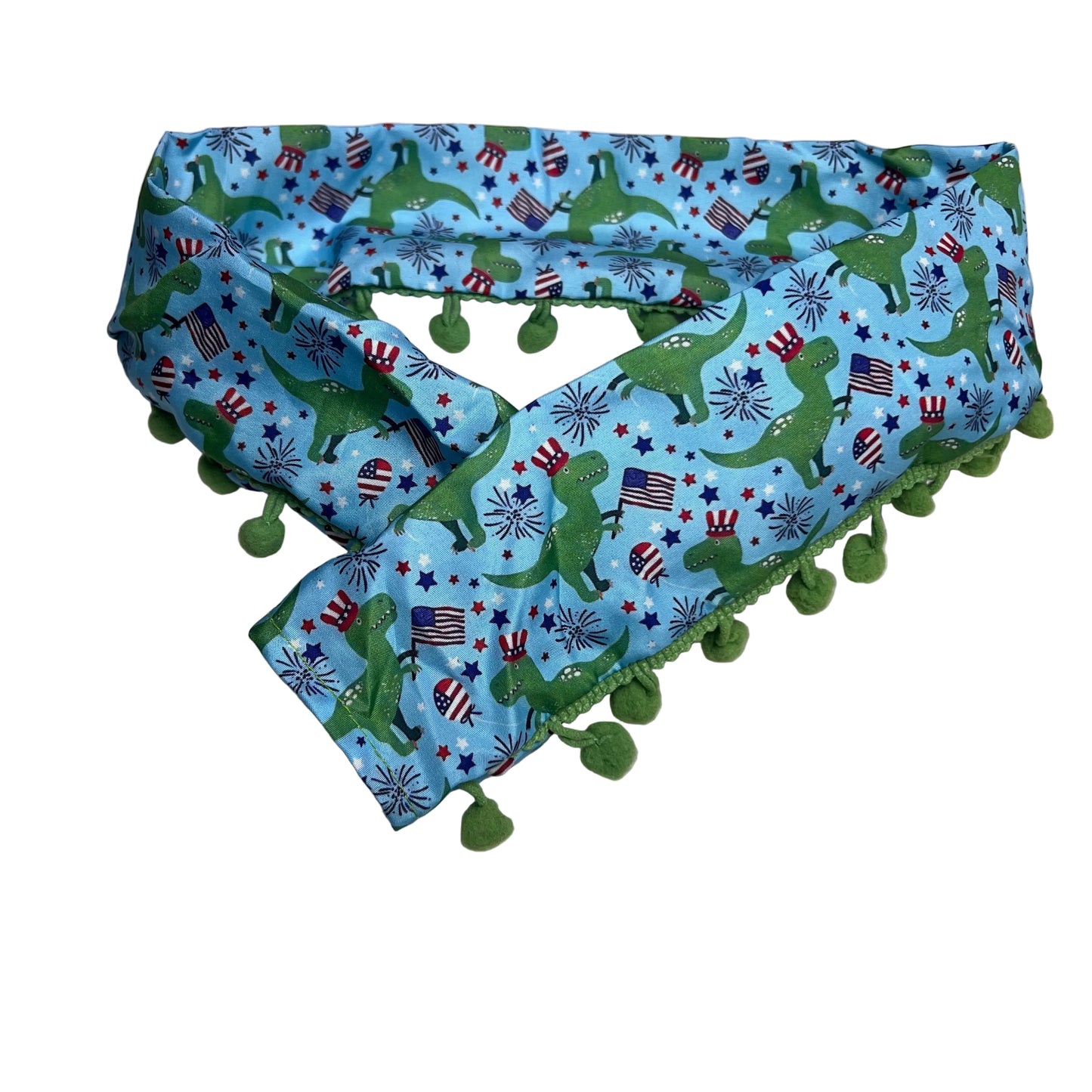 PATRIOTIC DINO COLLAR COVER LARGE-4 PACK