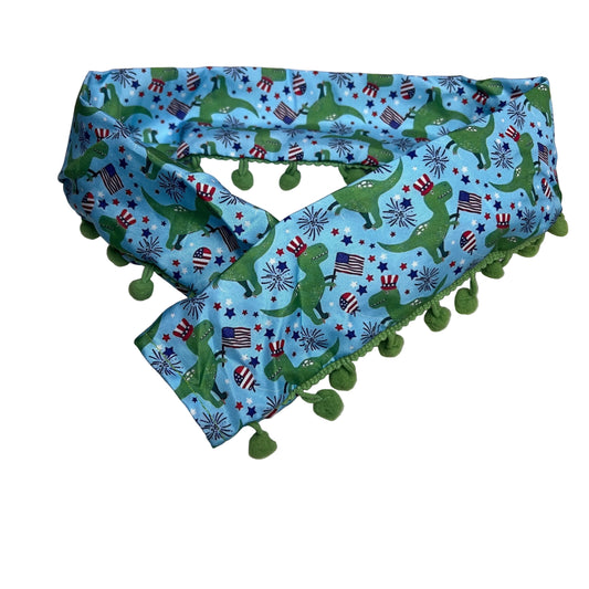 NEW PATRIOTIC DINO COLLAR COVER LARGE-4 PACK