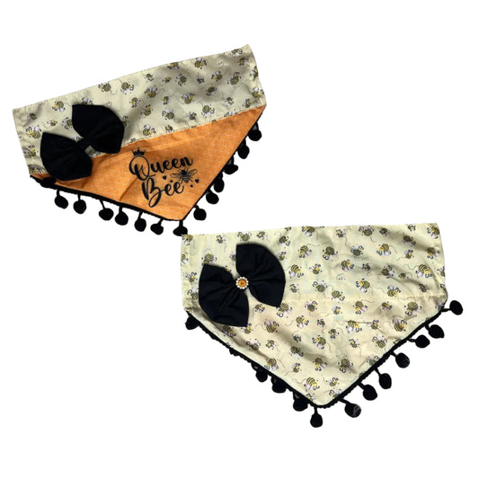 NEW QUEEN BEE REVERSABLE OTC BANDANA-4 PACK