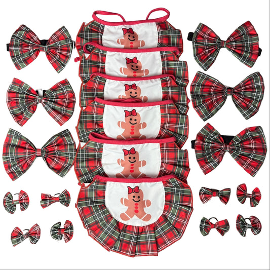 PLAID GINGERBREAD BUNDLE-20PC