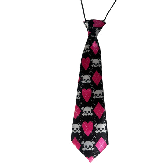 SILK PINK SKULL TIE 4 PACK
