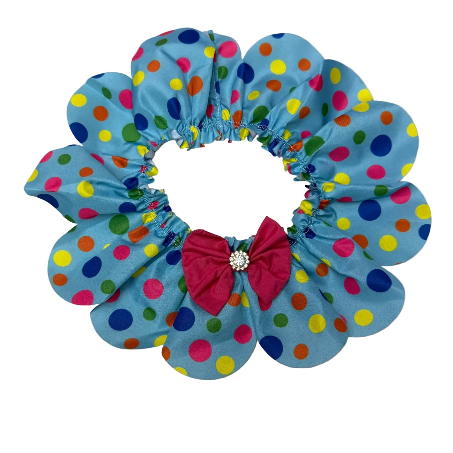 BLUE POLKA DOTS RUFFLE - 4 PACK
