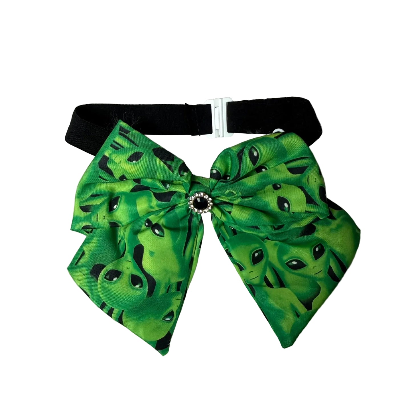 NEW GREEN ALIEN BOWTIE WITH TAILS - 4 PACK