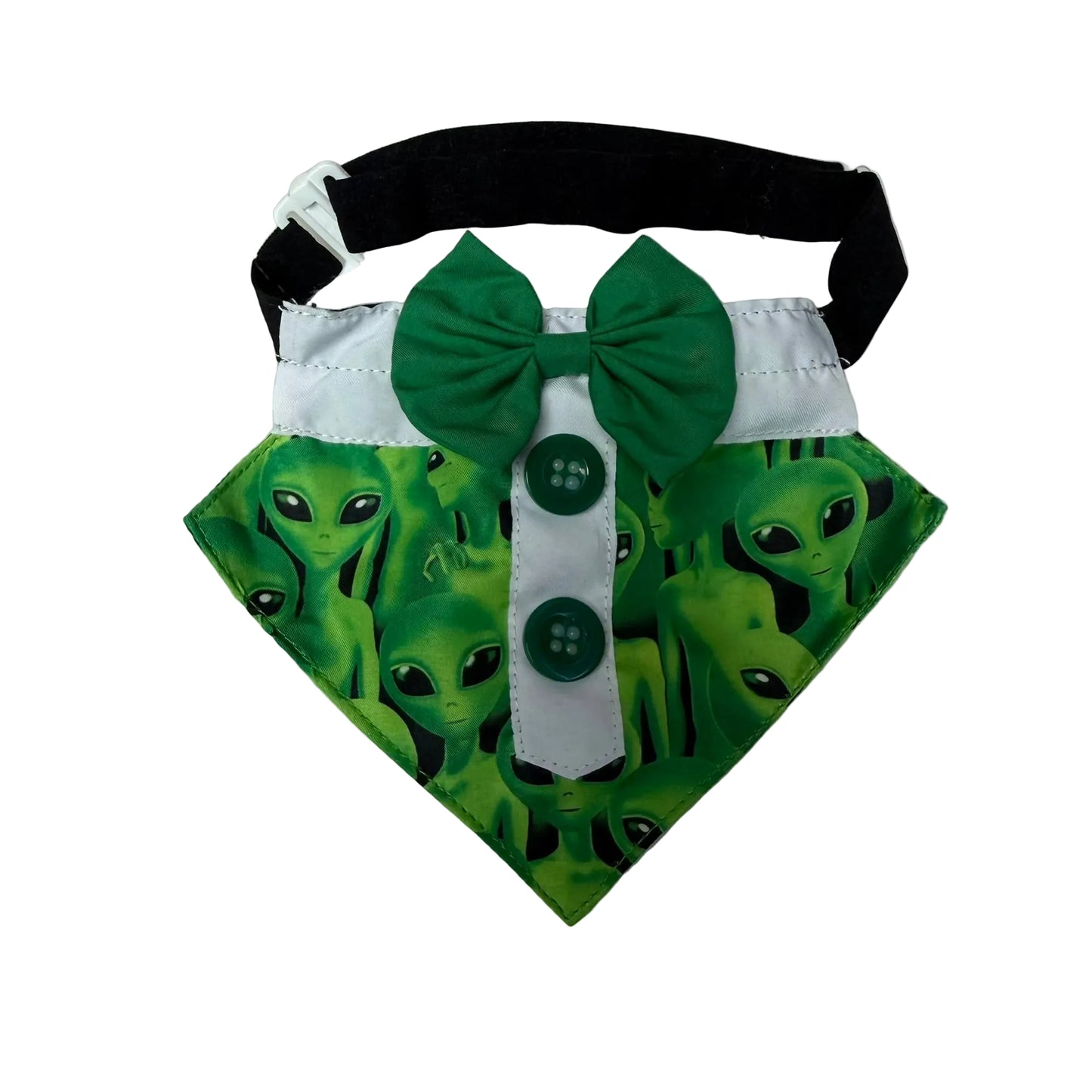 NEW GREEN ALIEN BOY BIB - 4 PACK