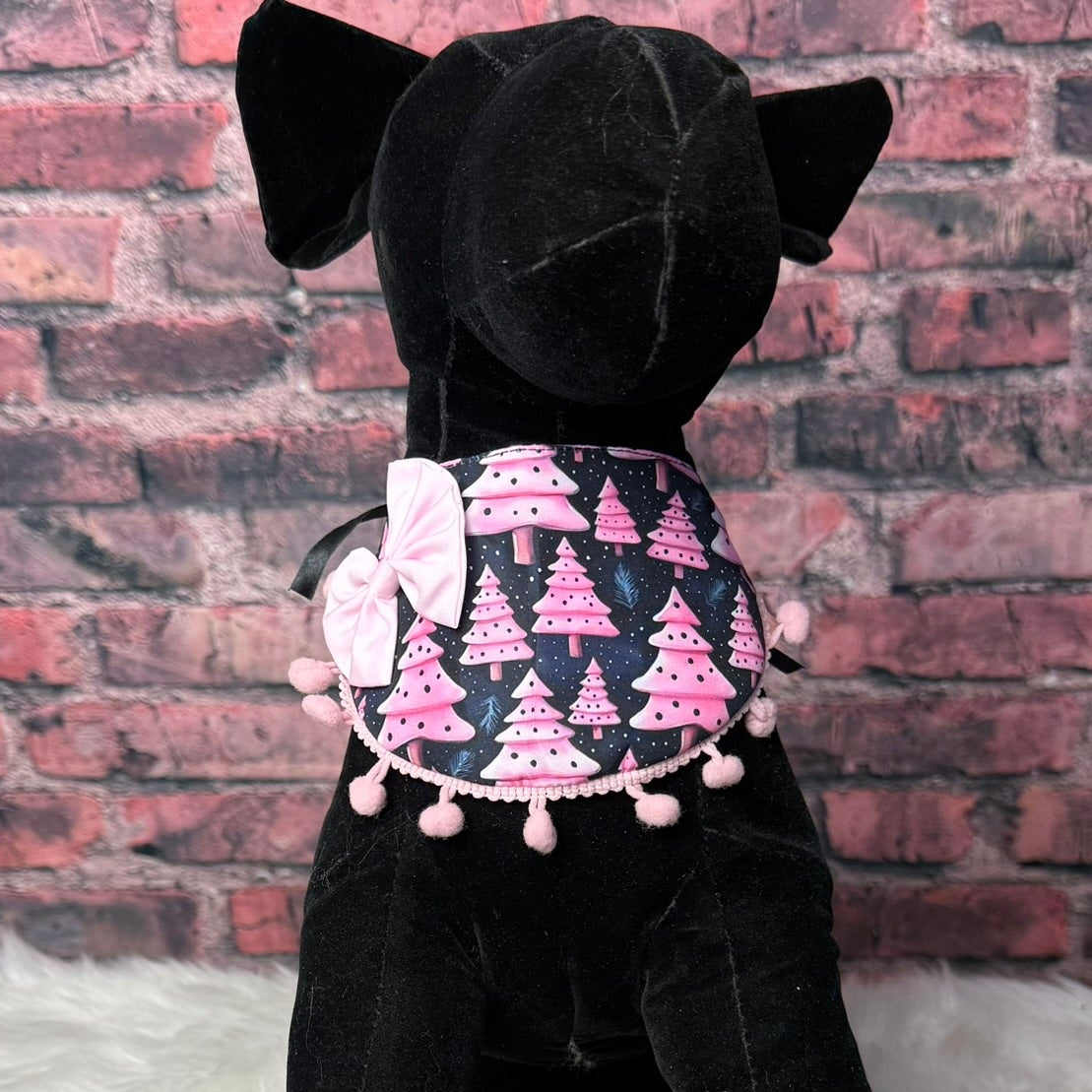 NEW PINK WINTER TREE TIE ON ACCESSORY - 4 PACK