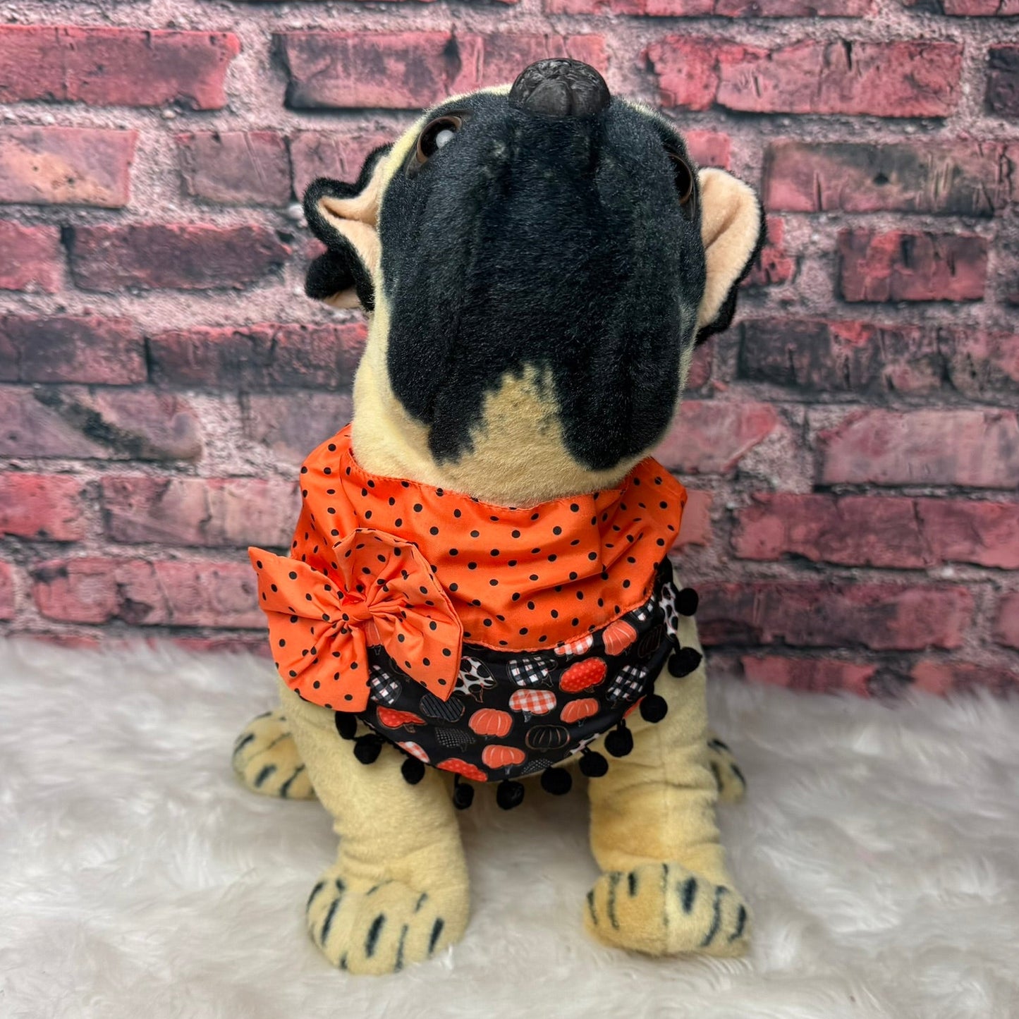NEW REVERSABLE PUMPKIN OTC BANDANA-4 PACK