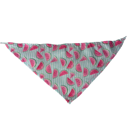 NEW STRIPED WATERMELLON BANDANA SMALL-10 PACK