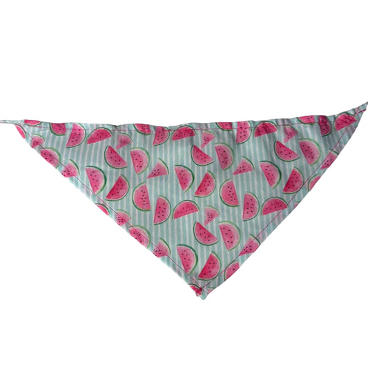 NEW STRIPED WATERMELLON BANDANA - LARGE - 8 PACK