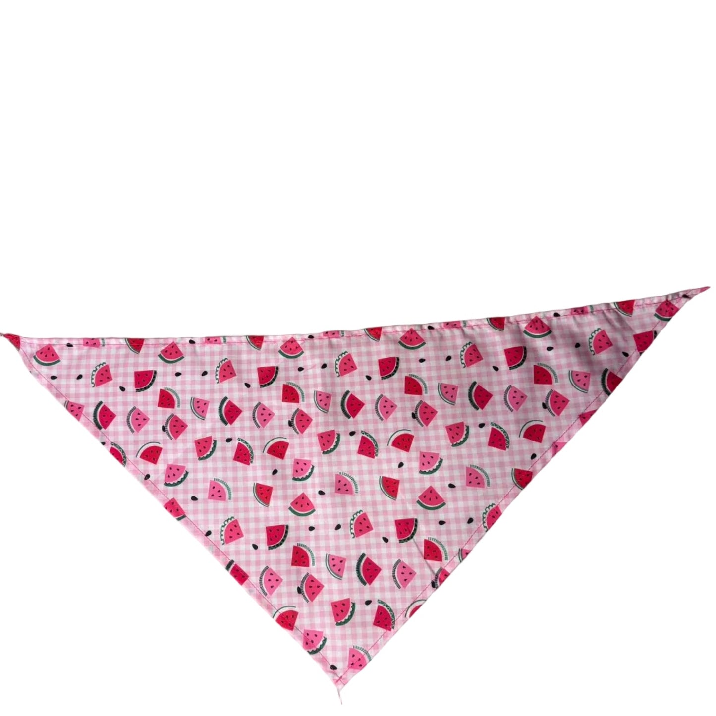 NEW CHECKED WATERMELLON BANDANA - LARGE - 8 PACK