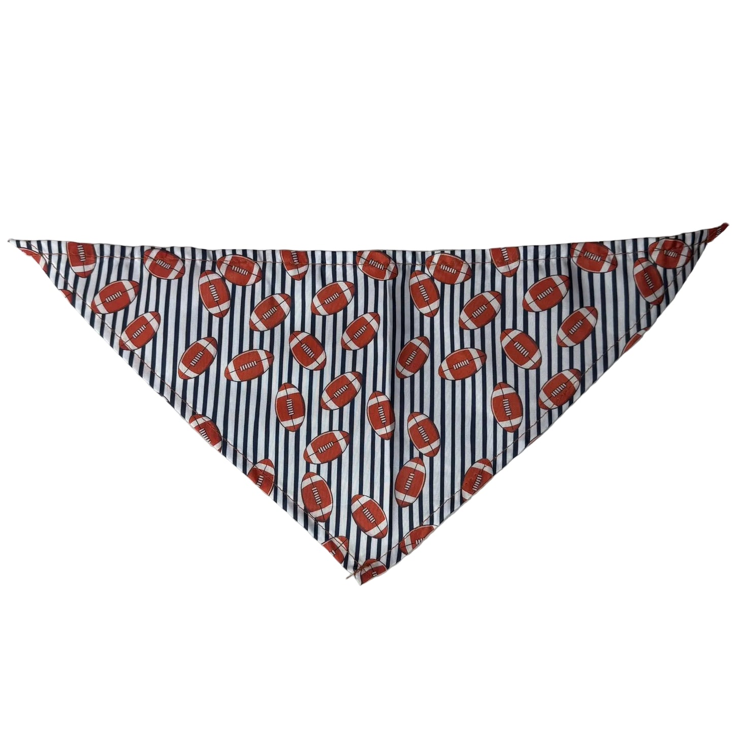 NEW STRIPED FOOTBALL BANDANA - LARGE-8 PACK