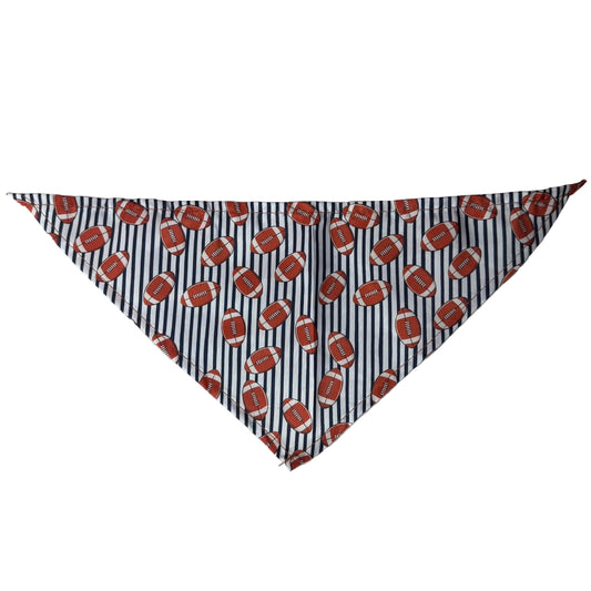 NEW STRIPED FOOTBALL BANDANA - SMALL - 10 PACK