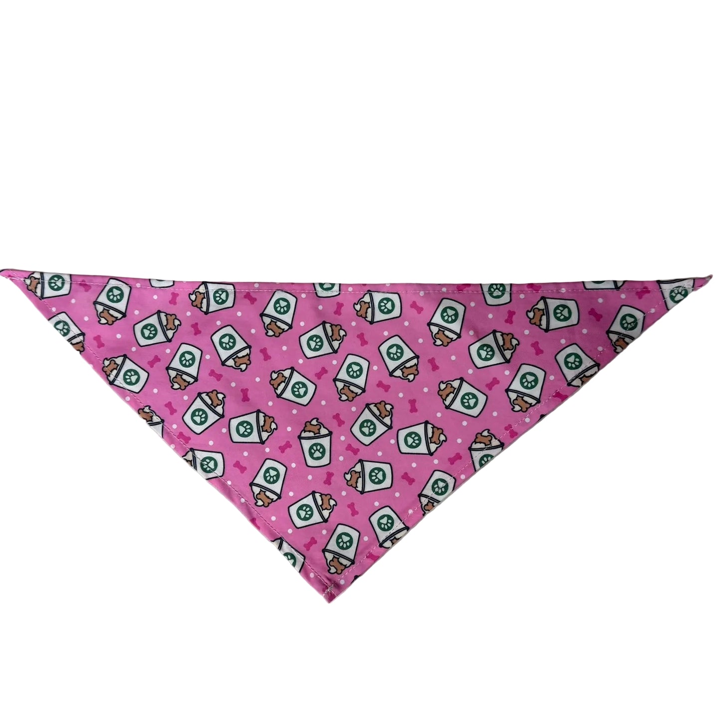 NEW PINK PUP CUP BANDANA - LARGE - 8 PACK
