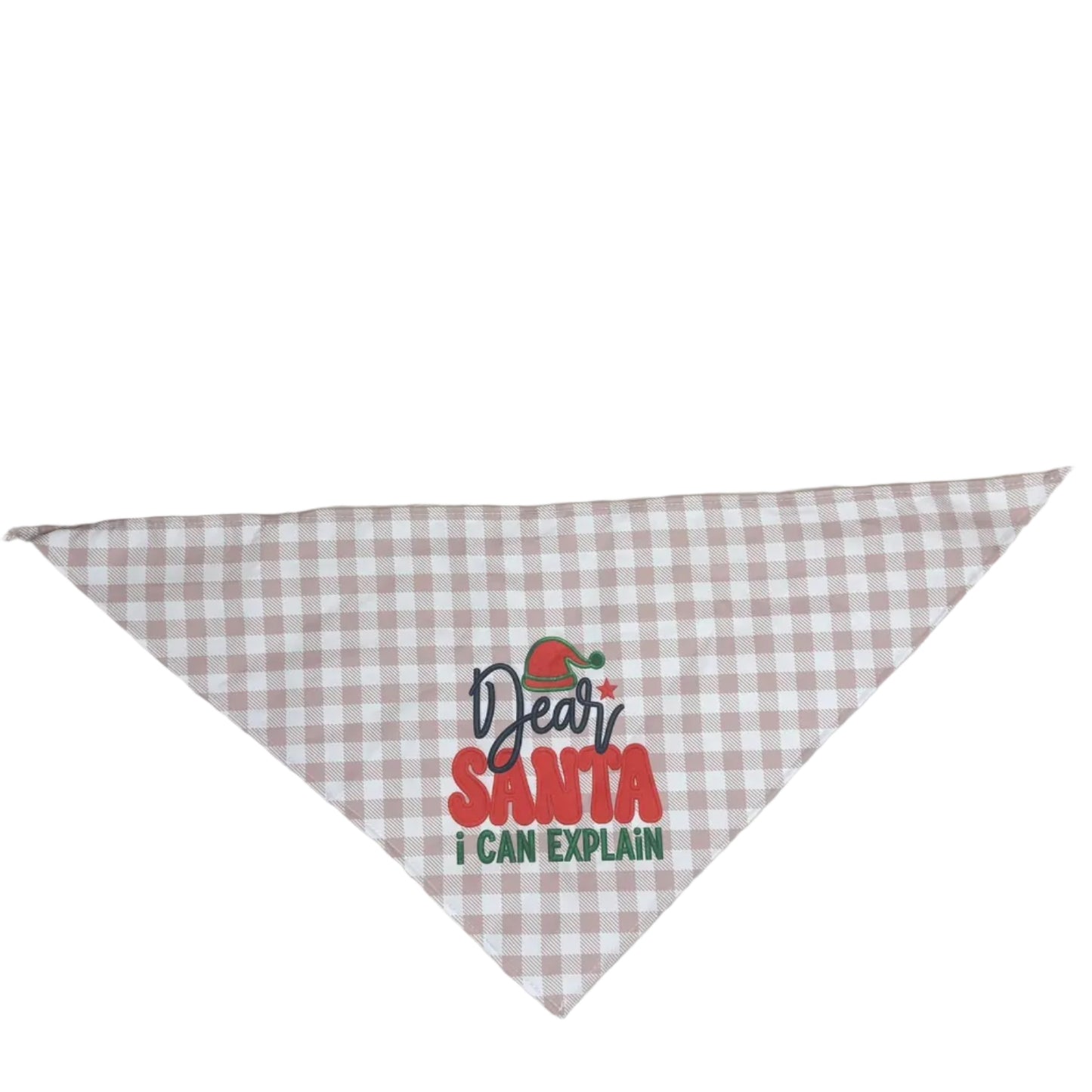NEW DEAR SANTA BANDANA - LARGE - 8 PACK