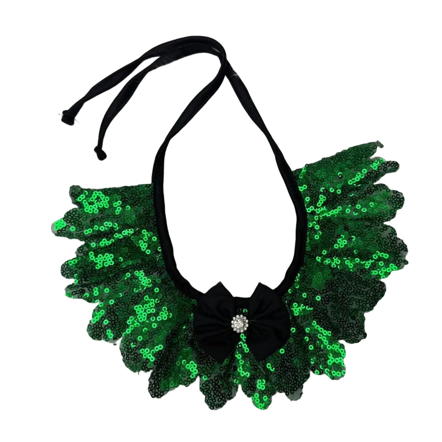 NEW GREEN SEQUIN RUFFLE - 4 PACK