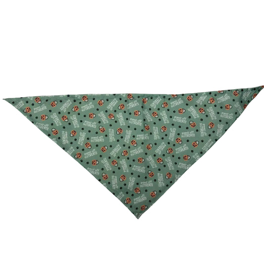 NEW PAWS OFF MY TREATS BANDANA - SMALL -10 PACK