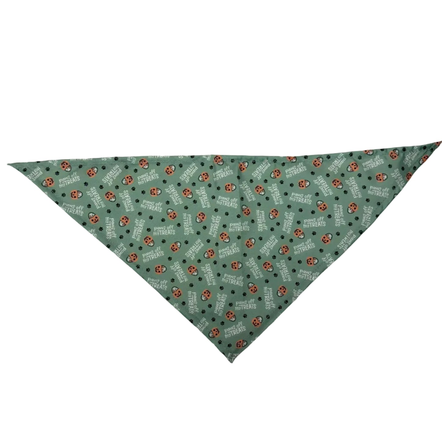 NEW PAWS OFF MY TREATS BANDANA - LARGE - 8 PACK