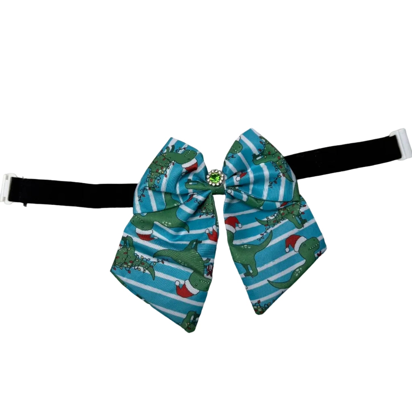 NEW CHRISTMAS DINO BOW TIE WITH TAILS - 4 PACK