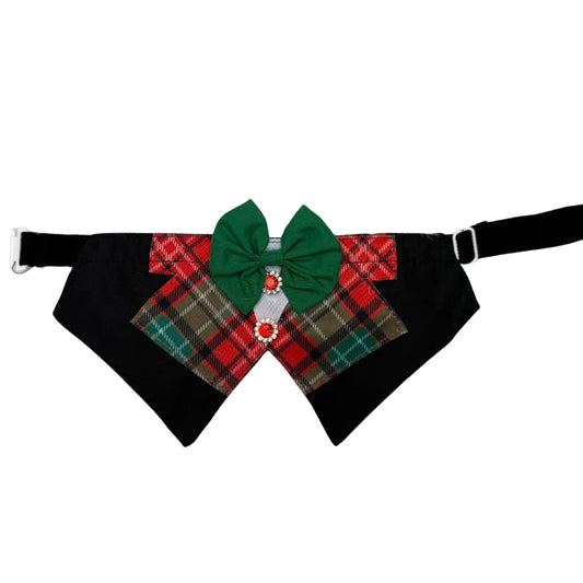 NEW CHRISTMAS PLAID TUX - 4 PACK