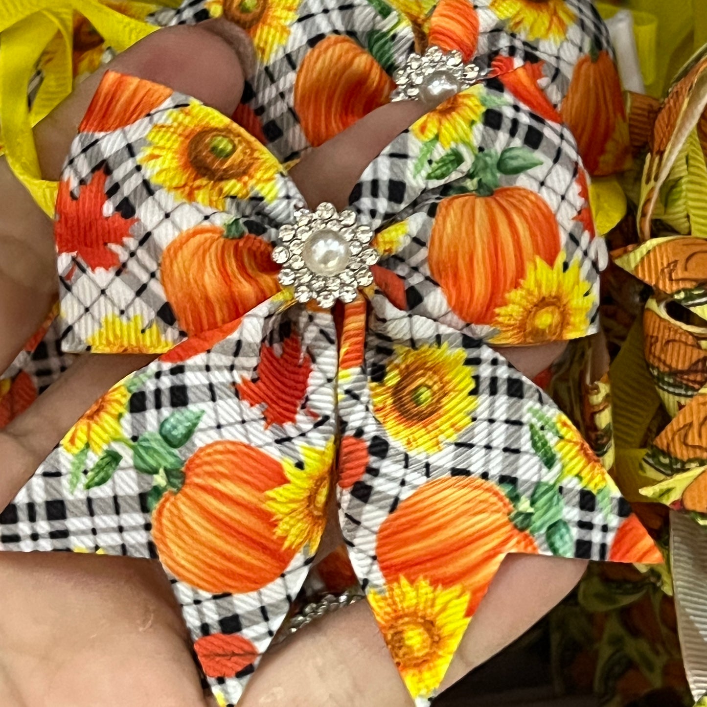 LIVE PLAID PUMPKINS 6 PK