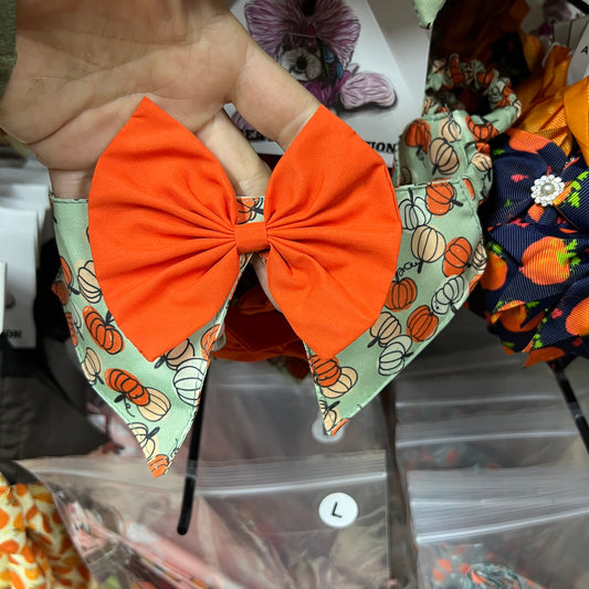 LIVE MINT PUMPKIN SHIRT BOWTIE 4 PK