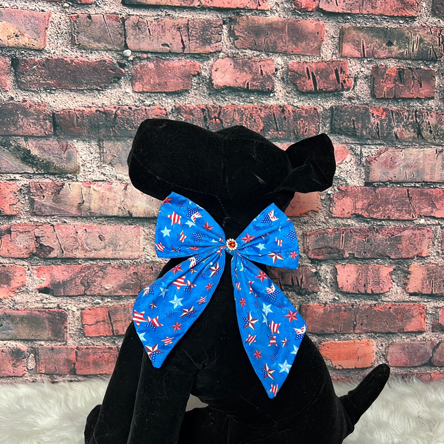 PATRIOTIC BOWTIE WITH TAILS-6 PACK