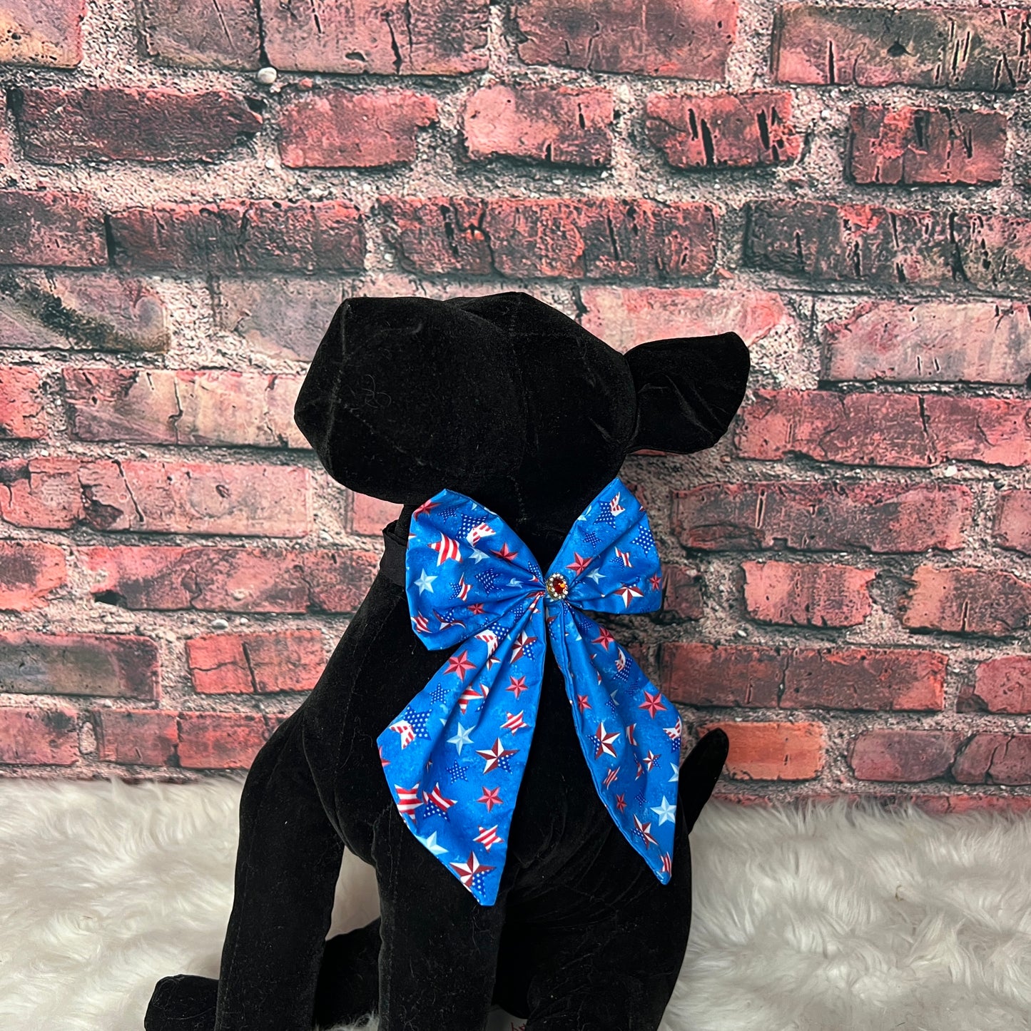 PATRIOTIC BOWTIE WITH TAILS-6 PACK