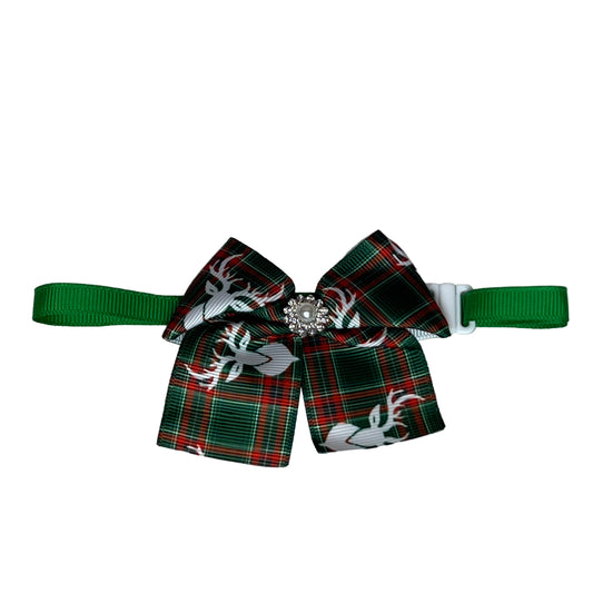 LIVE GREEN PLAID REINDEER