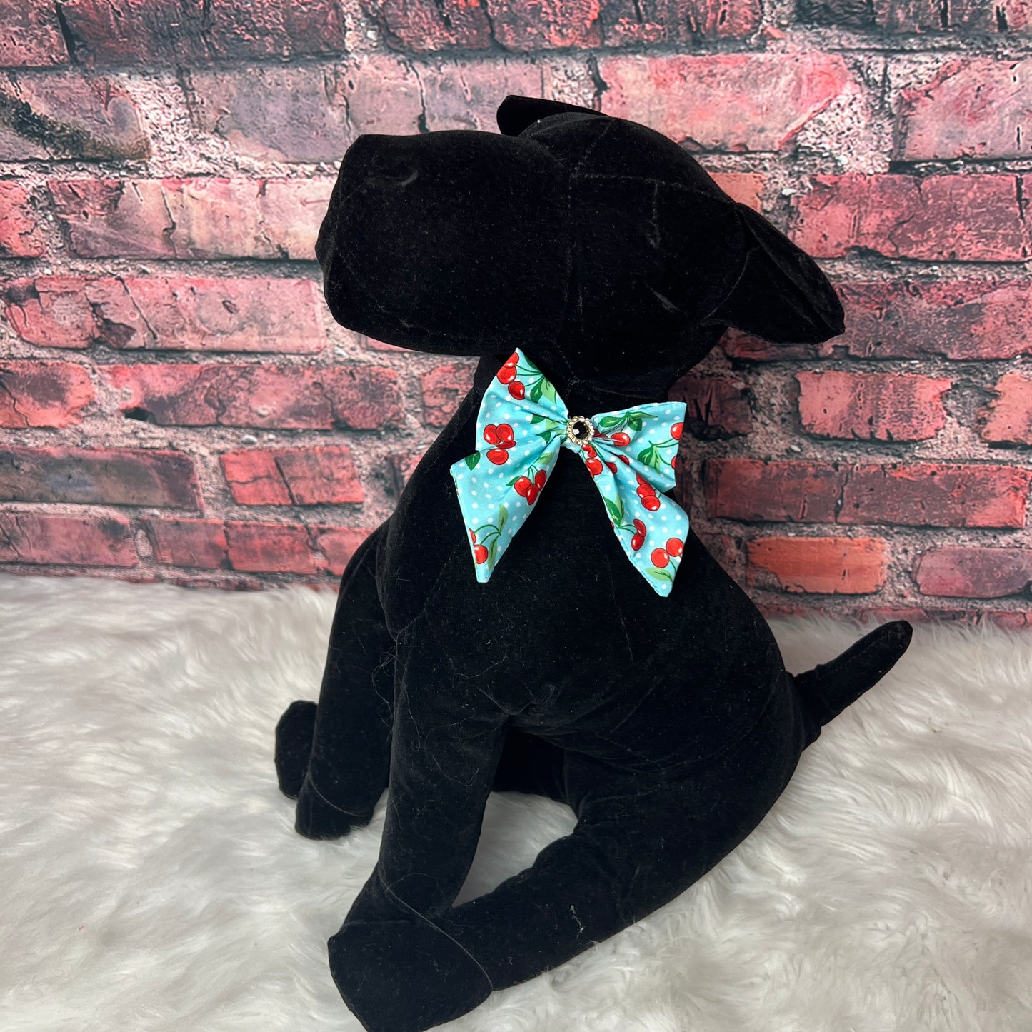 BLUE CHERRIES TINY GIRL BOW TIE W/TAILS - 6 PACK