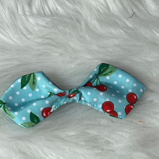 BLUE CHERRIES VINTAGE BOW - 6 PACK