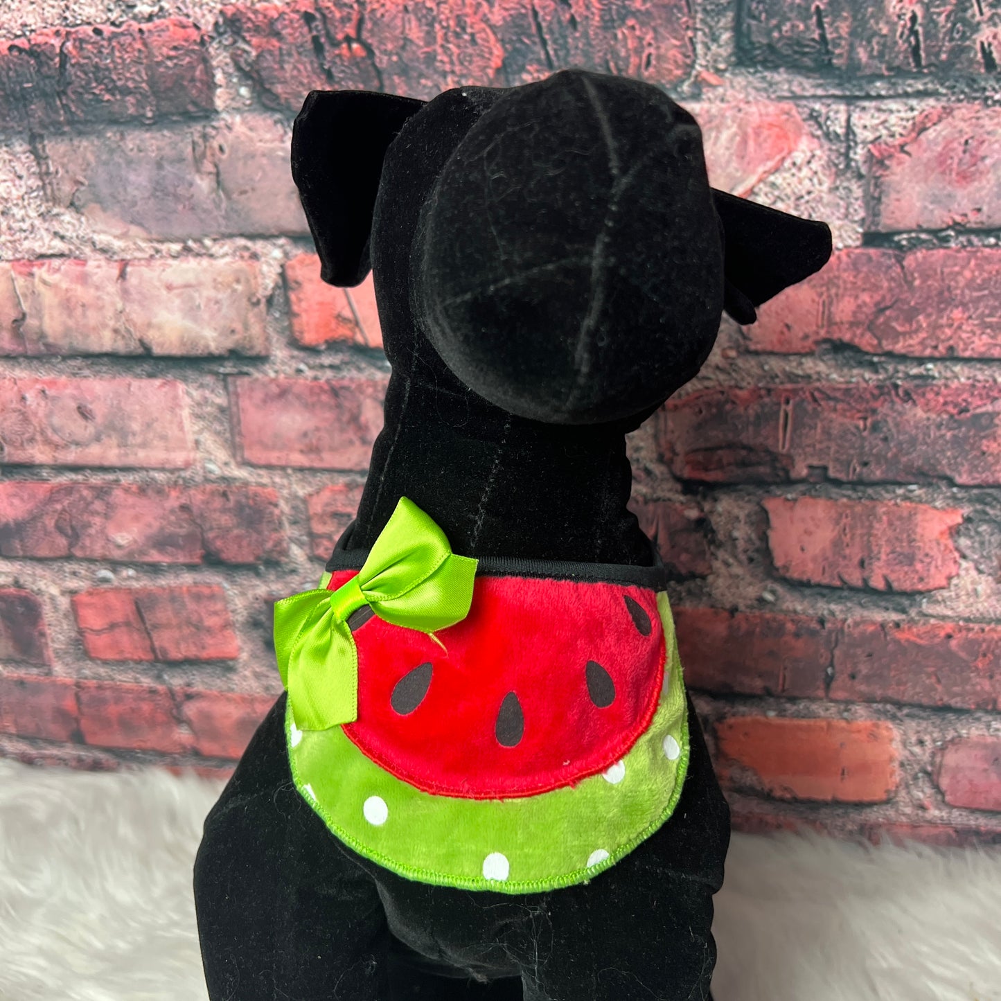 WATERMELLON TIE ON BIB 4 PACK