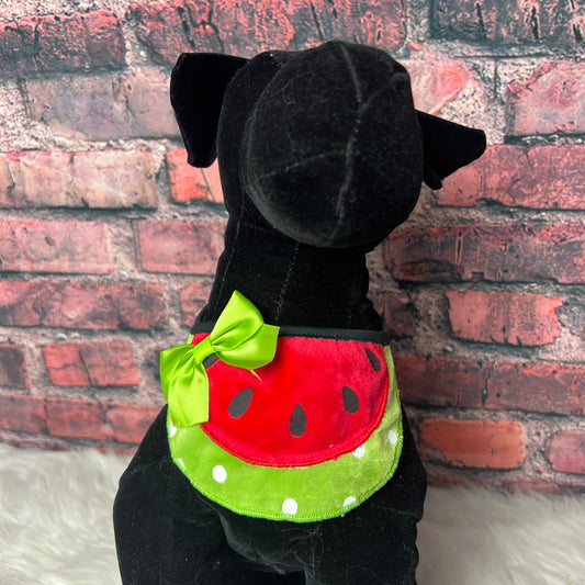 WATERMELLON TIE ON BIB 4 PACK