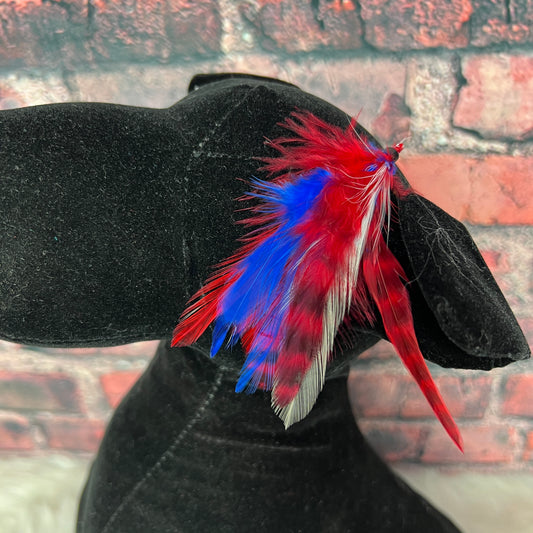 FEATHER EXTENSIONS 10 PACK PATRIOTIC