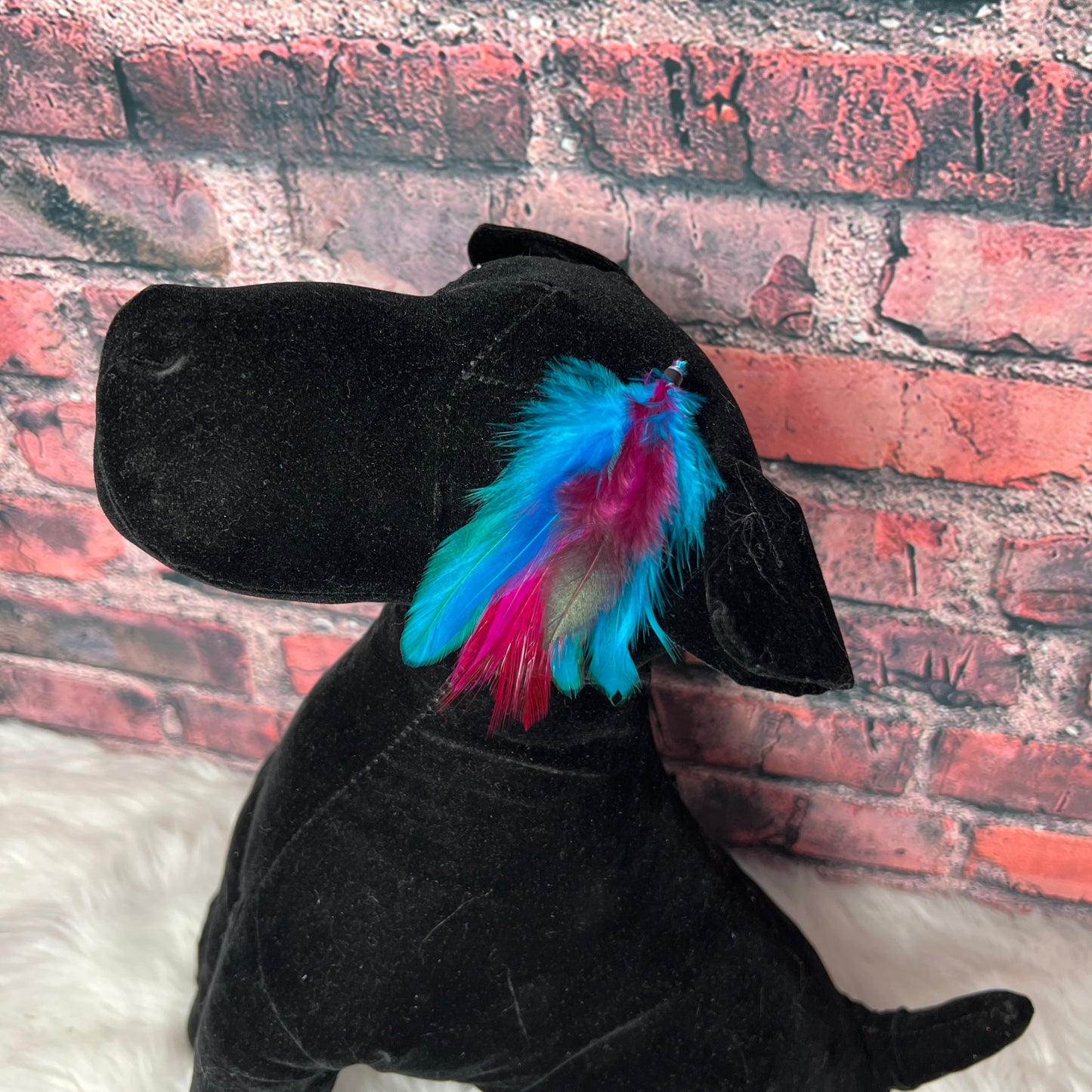 FEATHER EXTENSIONS 10 PACK MAGENTA AND TEAL