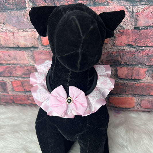 NEW BABY PINK SATIN RUFFLE -4 PACK