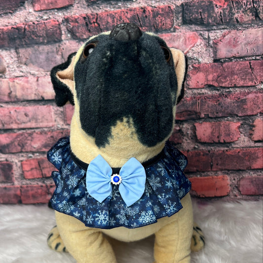 NEW SNOWFLAKES TIE ON RUFFLE 4 PACK