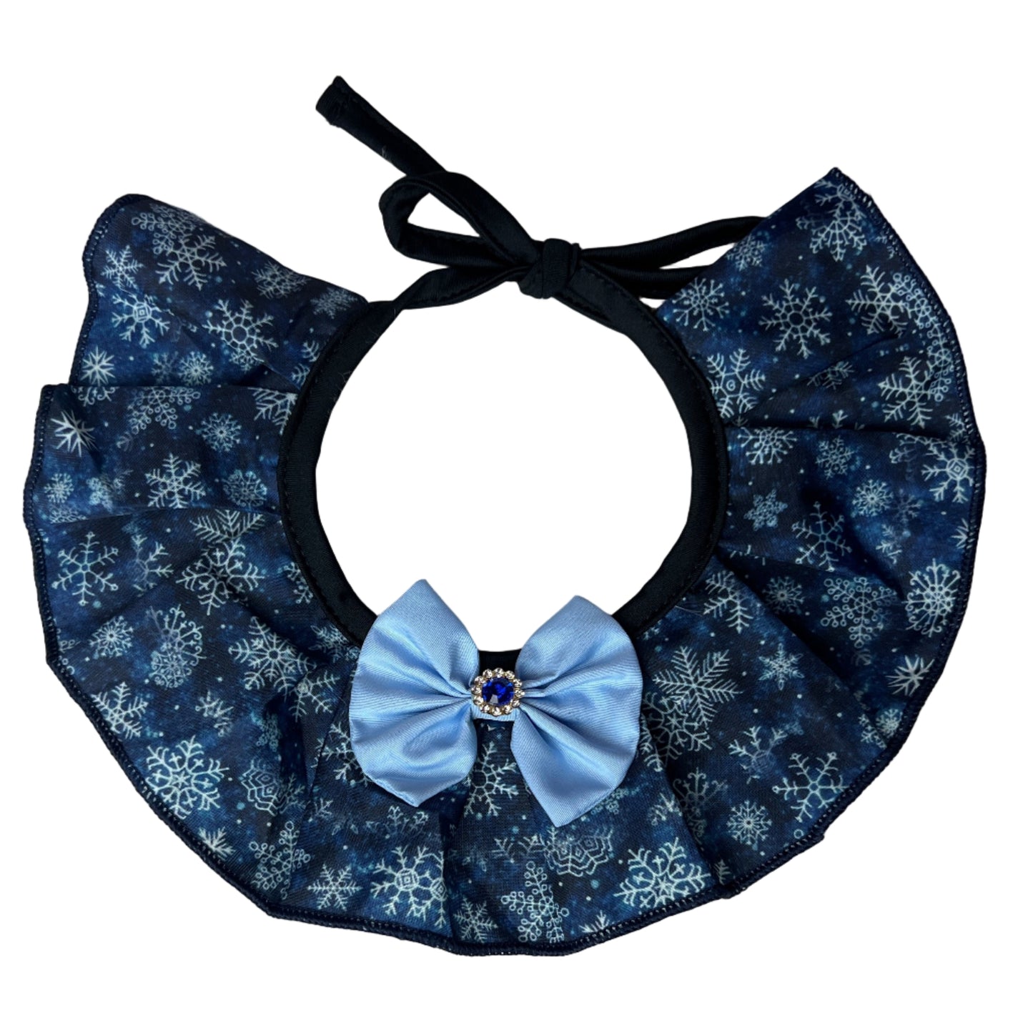 SNOWFLAKES TIE ON RUFFLE 4 PACK