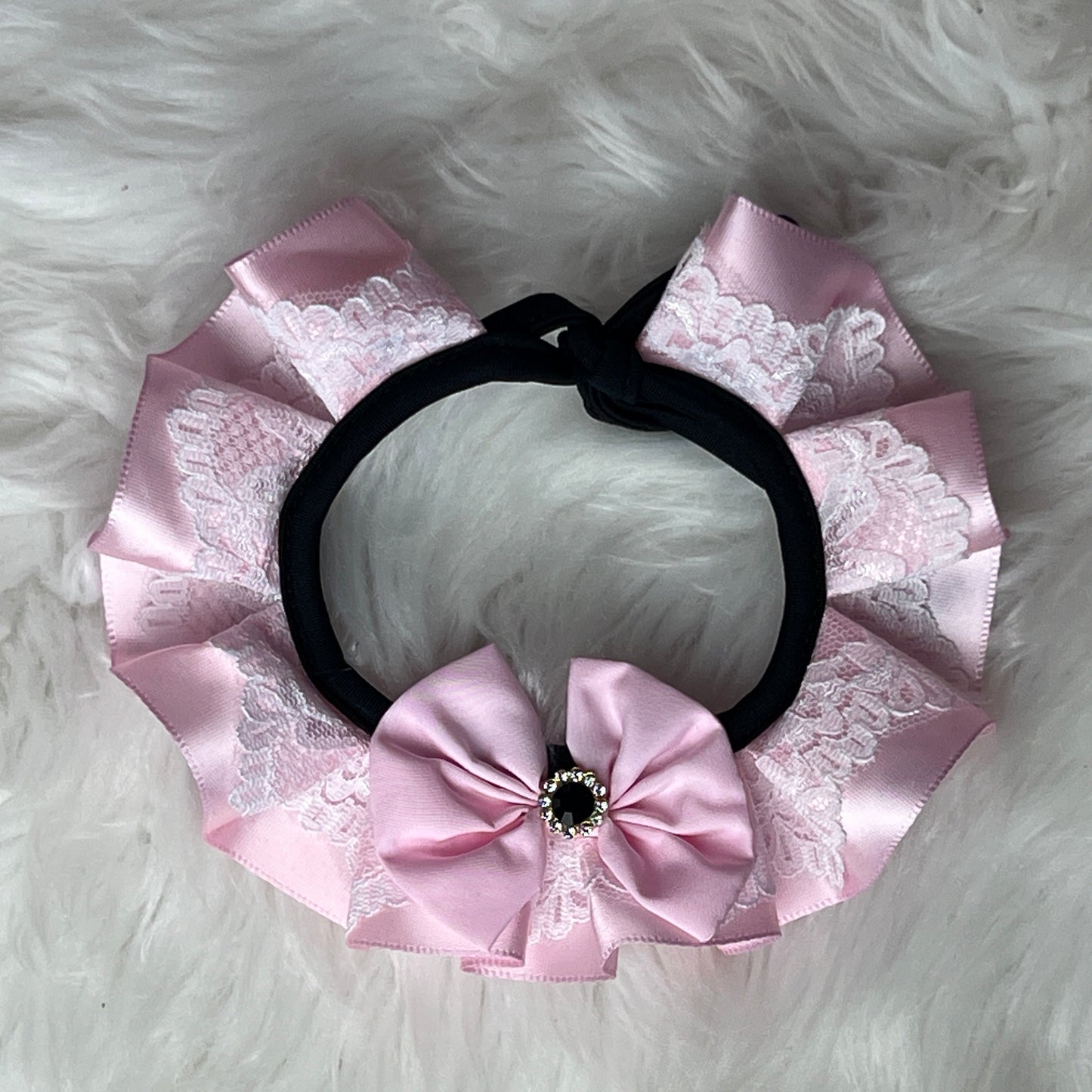 NEW BABY PINK SATIN RUFFLE -4 PACK