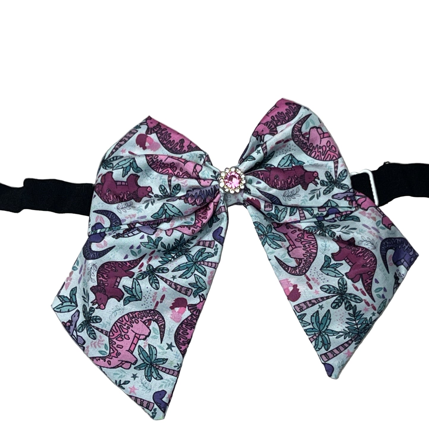 PINK DINO BOWTIE WITH TAILS 4 PACK